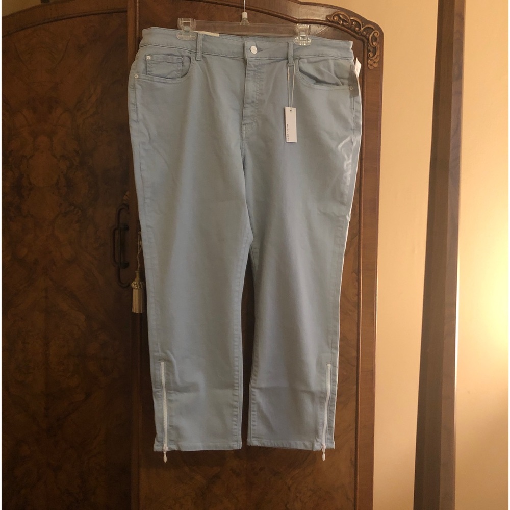 NWT Warp + Weft SBN Skydive Crop Jean Sz 20